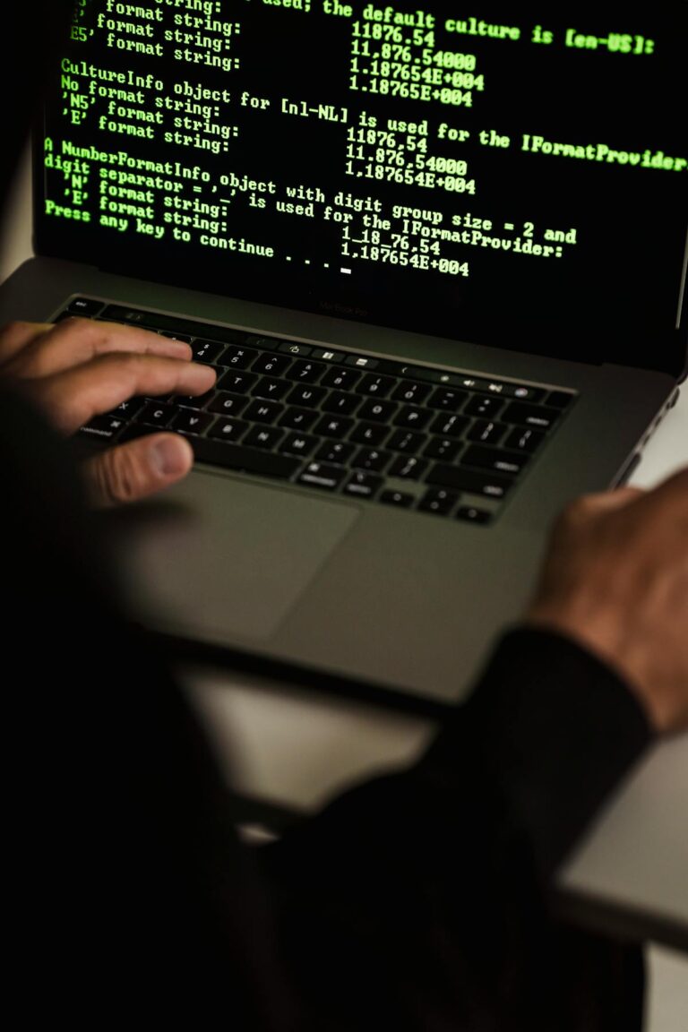 Developer debugging WordPress CLI errors on laptop